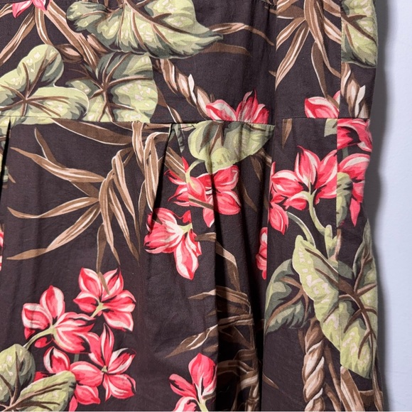 Jones New York Vneck Tropical Floral Print Midi Dress Size 20 - Picture 4 of 9